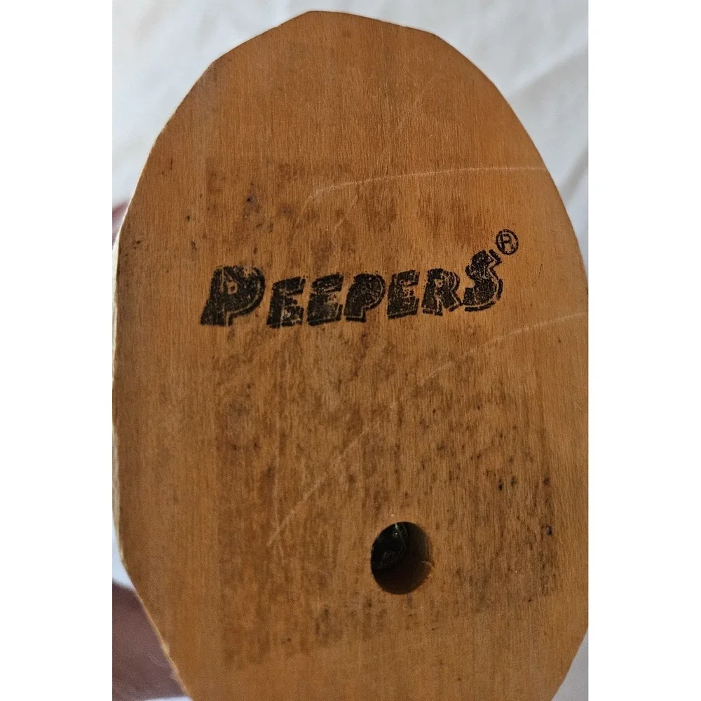 Peepers Hand Carved Wooden Tiger‎ Eyeglasses Holder Stand Folk Art Statue
